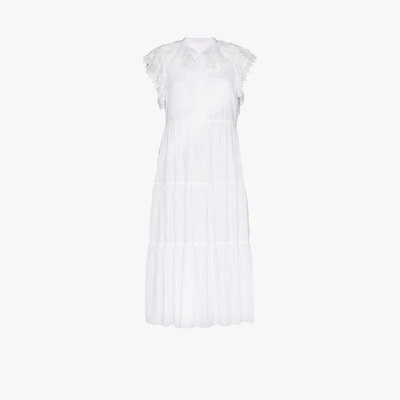 Shop See By Chloé White Cotton Midi Dress
