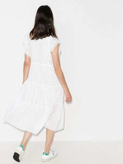 Shop See By Chloé White Cotton Midi Dress