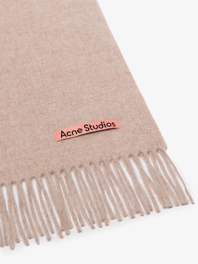 Shop Acne Studios Beige Canada Wool Scarf In Neutrals