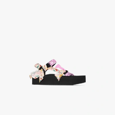 Shop Arizona Love Trekky Mix Bandana Sandals In Pink
