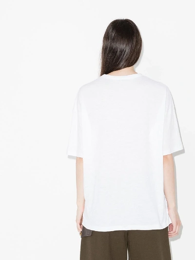 Shop Ninety Percent Oversized-t-shirt Aus Bio-baumwolle In Weiss