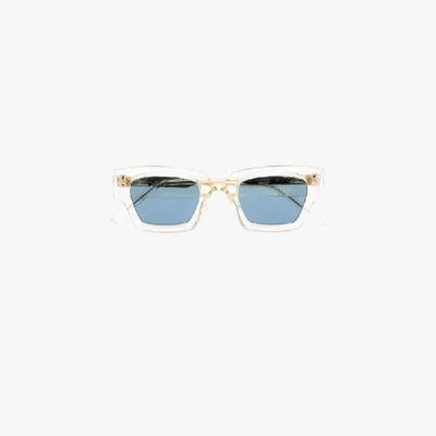 Shop Ahlem Gold Tone Villette Square Sunglasses In Metallic