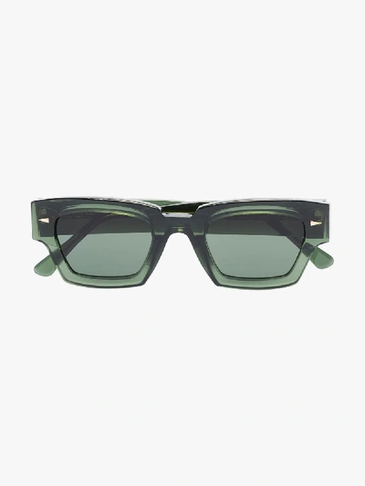 Shop Ahlem Eckige 'villette' Sonnenbrille In Green