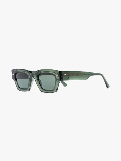 Shop Ahlem Eckige 'villette' Sonnenbrille In Green