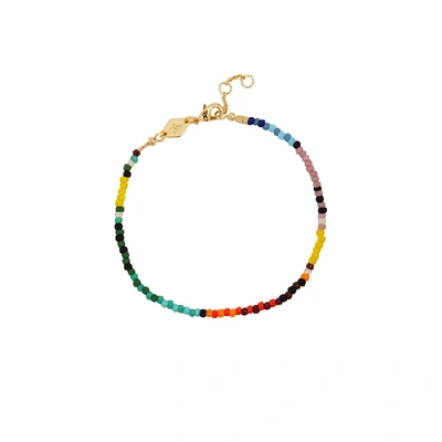 Shop Anni Lu Back To Baja Beaded Bracelet In Multicoloured