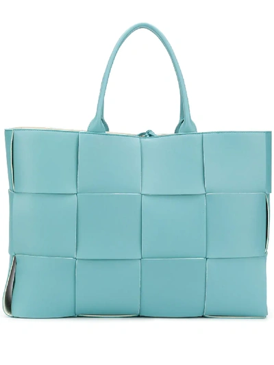 Shop Bottega Veneta Arco Tote In Blue