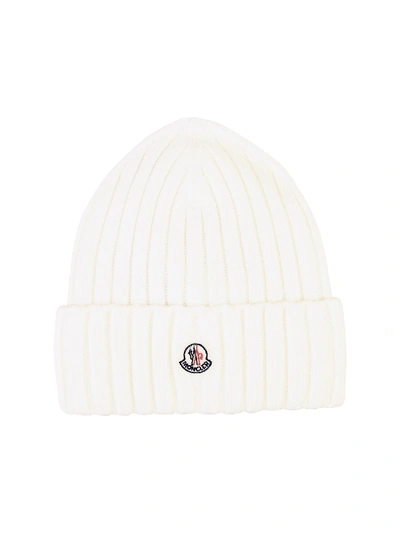 Shop Moncler Branded Hat In White