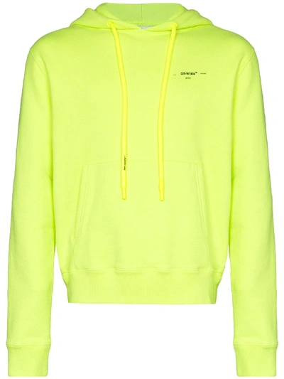 Shop Off-white Fluo Yellow Hoodie