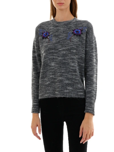 Shop Kenzo 'passion Flower' Jumper In Grey