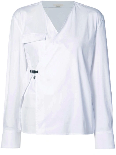 Shop Alyx White Wrap Shirt