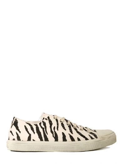 Shop Saint Laurent Sneakers Zebra Print In White