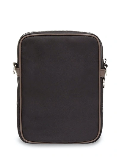 Shop Fendi Nylon Messenger Bag In Black