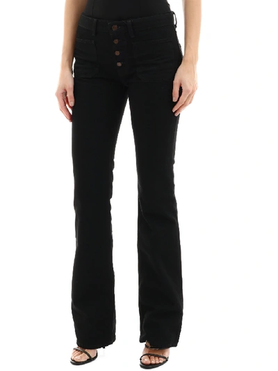 Shop Saint Laurent Jeans Nero Con Tasche In Black
