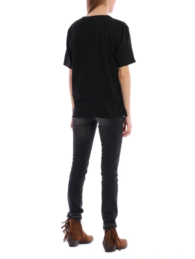 Shop Saint Laurent T-shirt Over Palmeraie In Black