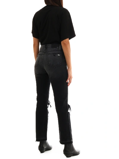 Shop Amiri Black Denim