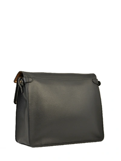 Shop Fendi Big Flip Bag In Black