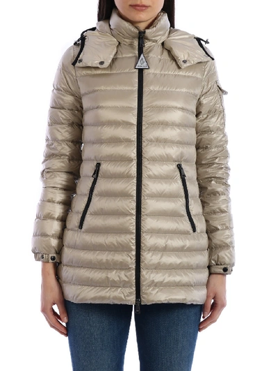 Shop Moncler Menthe Down Jacket Beige