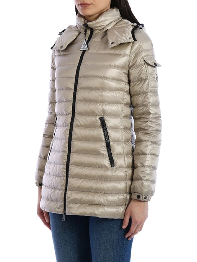 Shop Moncler Menthe Down Jacket Beige