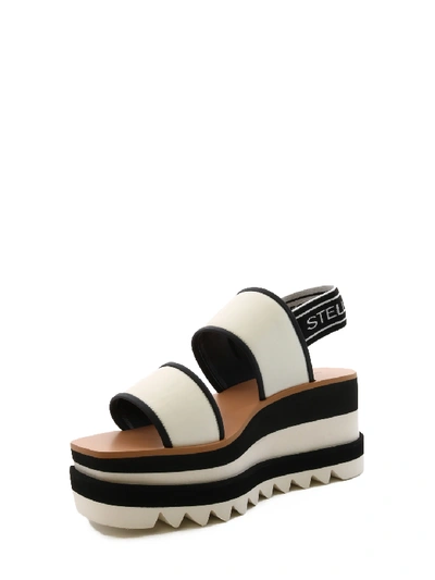 Shop Stella Mccartney Sporty Platform Sandals In White