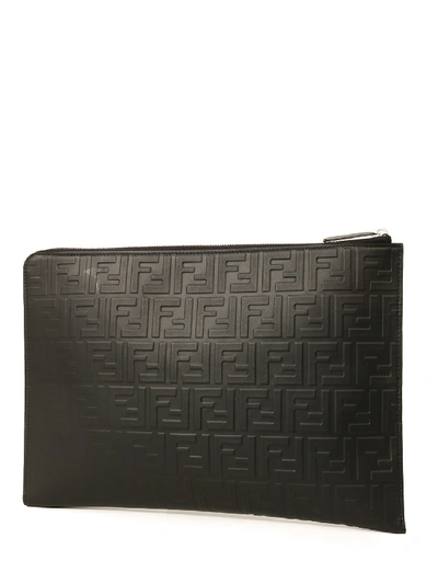 Shop Fendi Document Holder Ff Logo In Black