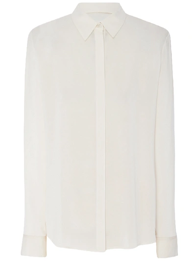 Shop The Row Petah Shirt In Stretch Silk In White