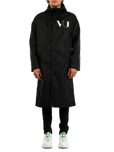 Shop Valentino Raincoat Undercover Ufo In Black