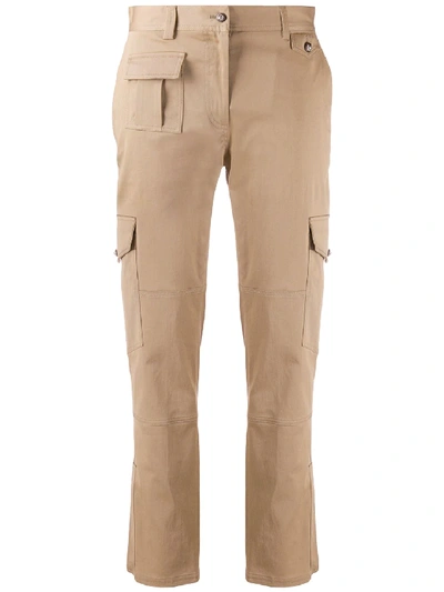 Shop Dolce & Gabbana Cargo Trousers Beige