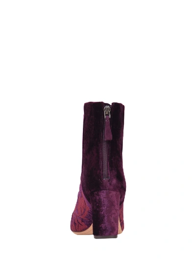 Shop Alexandre Birman 7cm Regina Boots In Burgundy