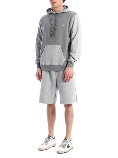 Shop Golden Goose Cotton Hoodie Gray In Grey