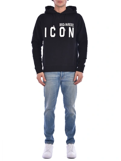 Shop Dsquared2 Sweatshirt Icon Black