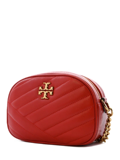 Shop Tory Burch Kira Chevron Small Bag In Red