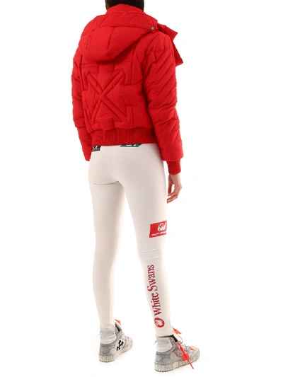 Shop Off-white Down Jacket In Red