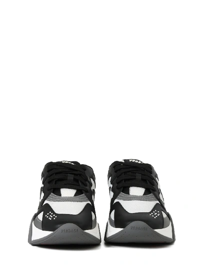Shop Versace Sneakers Squalo In Black