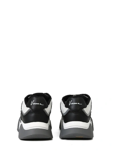 Shop Versace Sneakers Squalo In Black