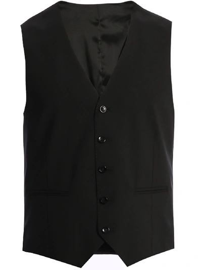 Shop Tonello Wool Vest Black