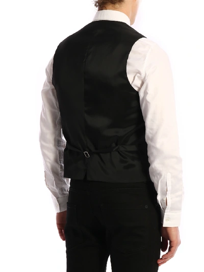 Tonello Wool Vest Black In Black