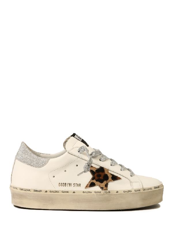 golden goose white and gold hi star
