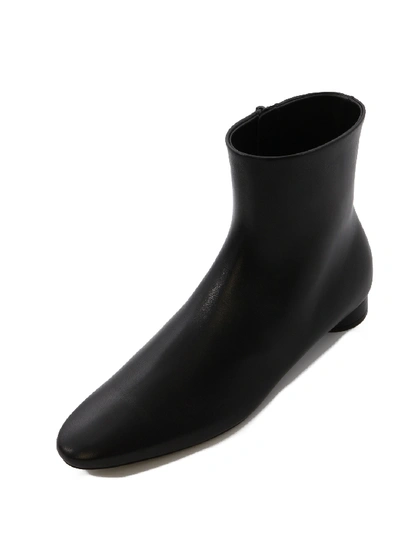 Shop Balenciaga Leather Boot Black