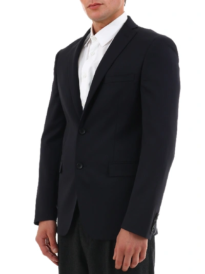 Tonello Blue Wool Jacket In Blue