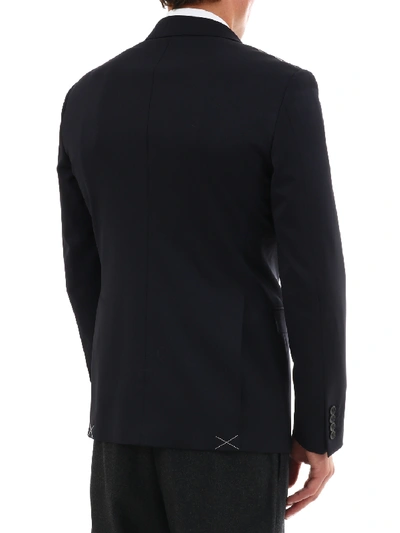 Tonello Blue Wool Jacket In Blue