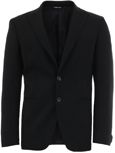 Shop Tonello Black Wool Jacket