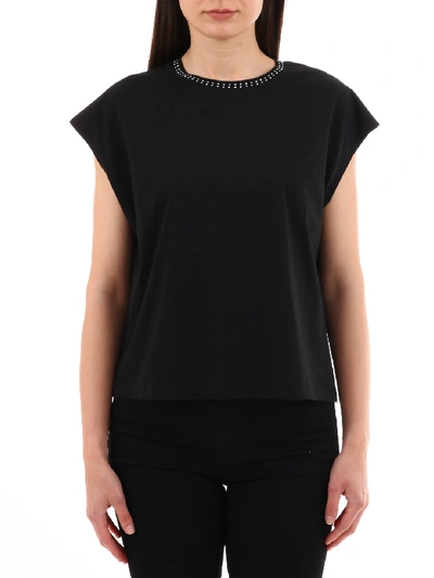 Shop Celine Black T-shirt Mini Studs