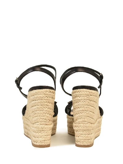 Shop Sergio Rossi Sandal With Rope In Black