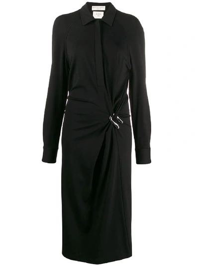 Shop Bottega Veneta Jersey Dress Black