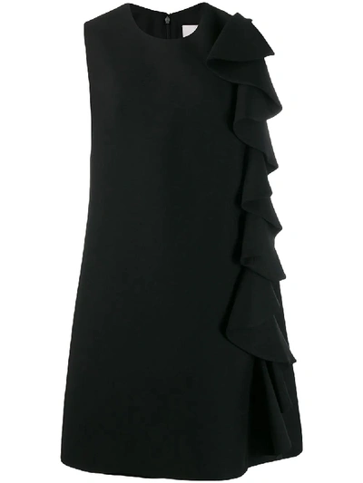 Shop Valentino Crepe Couture Dress Black
