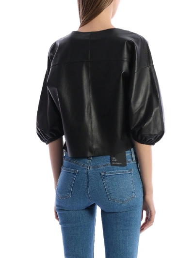 Shop Arma Leather Jacket Black