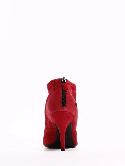 Shop Roger Vivier Ankle Boot Choc Real V Red