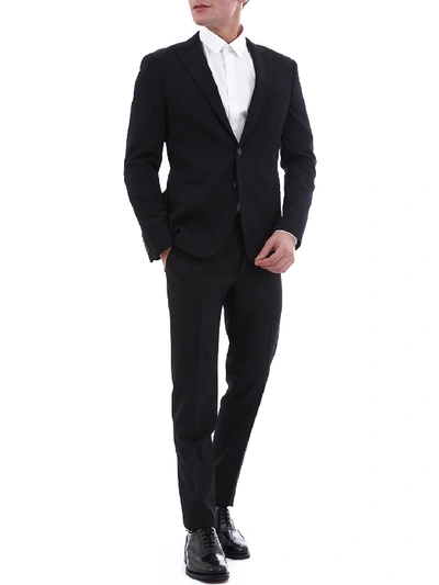 Tonello Black Wool Jacket In Black