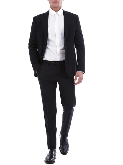 Tonello Black Wool Jacket In Black