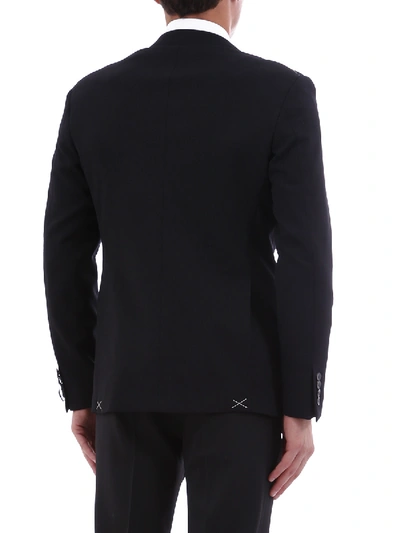 Tonello Black Wool Jacket In Black
